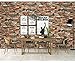 Stone Peel and Stick Wallpaper Rock Wallpaper-Stacked Stone Wallpaper-Faux Brick Wallpaper Stone Self Adhesive Removable Wallpaper Stone Contact Paper Backsplash Fireplace Vinyl Film 17.7”×118”