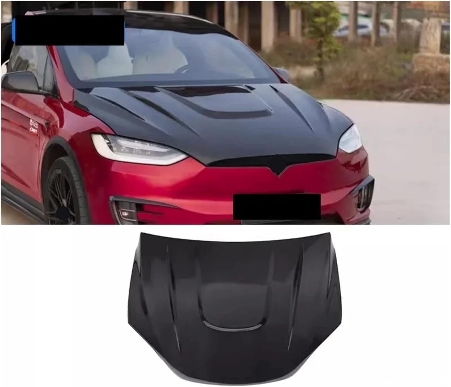 カーボンファイバーエンジンフードエンジンカバー、Tesla Model カーボンファイバーエンジンフードエンジンカバー、Tesla Model