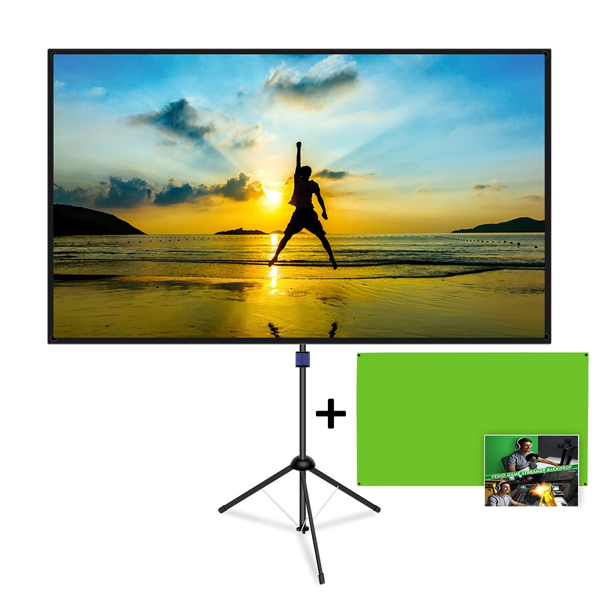 ４K対応　自立式スクリーン Amazon | 改良新版 4K対応 プロジェクタースクリーン 自立式