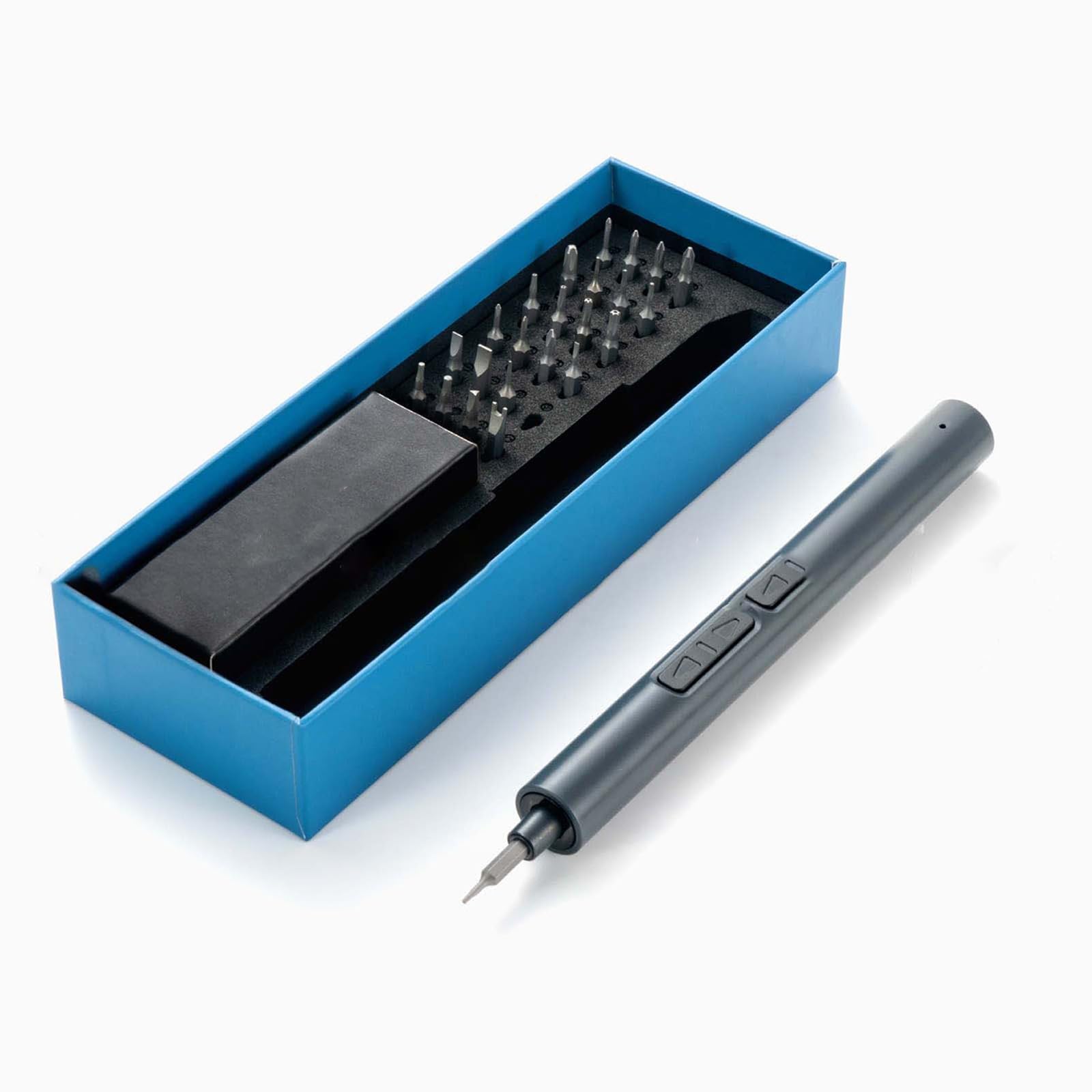 Avvitatore a batteria professionale 28 in 1 con batterie litio | Strumento portatile multiuso caricato tramite USB con LED per riparazioni domestiche e progetti domestici dal