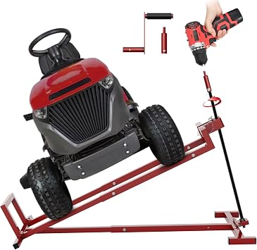 Lawn Mower Lift Jack, Telescopic Maintenance Jack, 880 Lbs Capacity