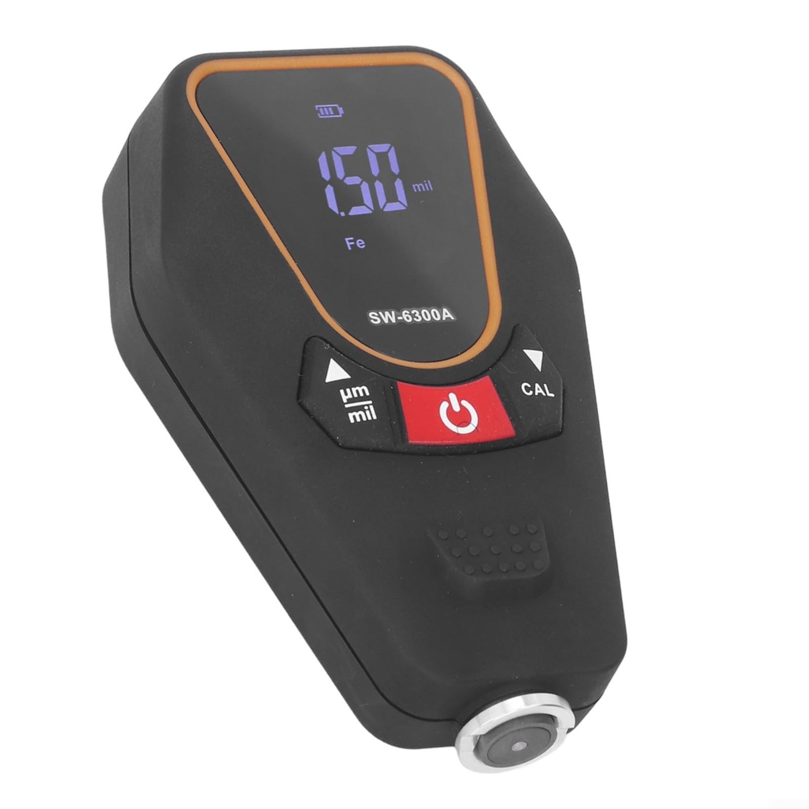 Misuratore di spessore del rivestimento SW-6300A, visualizzazione inversa di segmento per la misurazione del rivestimento industriale, tester magnetico e correnti parassite gamma 0-1200μm