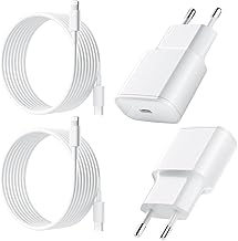 25W Chargeur Rapide pour iPhone, 2 Pièces PD 3.0 Prise USB C avec 2M Cable Lightning for iPhone 14/14Pro/13/13 Mini/13 Pro/13Pro Max/12/12Pro/12 Pro Max/11/11 Pro/ 11 ProMax