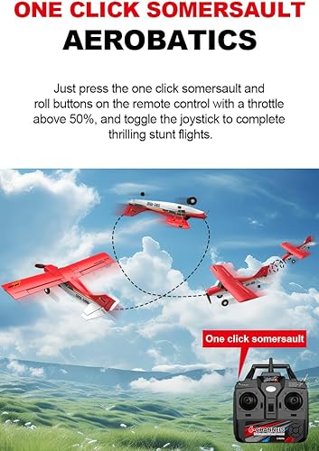 Miniatura 5 de QIDI-560 M7 Off-Road Avión 3D RC Plane Ala fija colgante de una tecla con control de vuelo resistente al viento para principiantes y experimentados