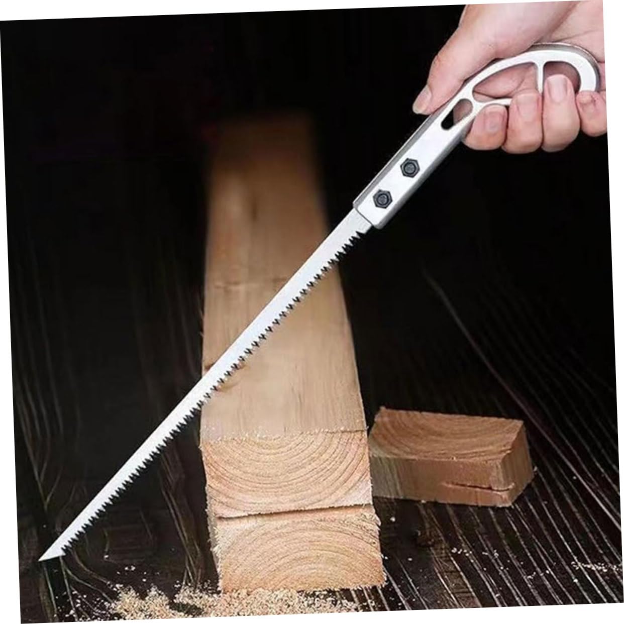 Toyvian 5 Ensembles Scie À Bois Scie Alternative À Chantourner Pliable À Main Portative Pliante Sauteuse Lames Portables À Perche Silver Acier 4 Pièces * 5