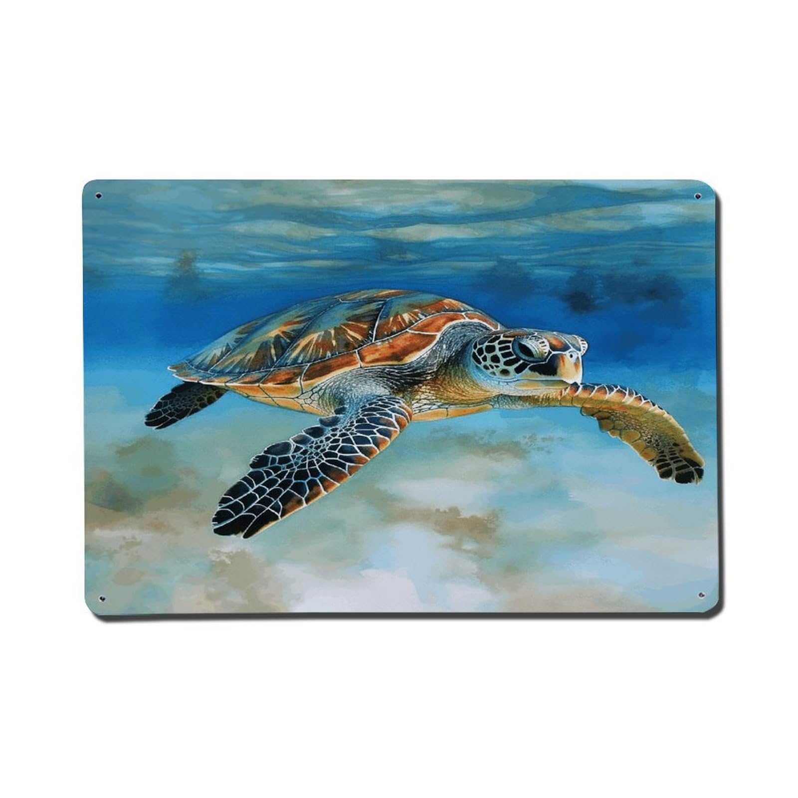 Adfgyerh Style Sea Turtle3 Metal Signs Funny, Aluminum Tin Sign Indoor Outdoor Decor, Vintage Signs For Home Office Kitchen Bar Cafe Garden Farmhouse Wall Decor