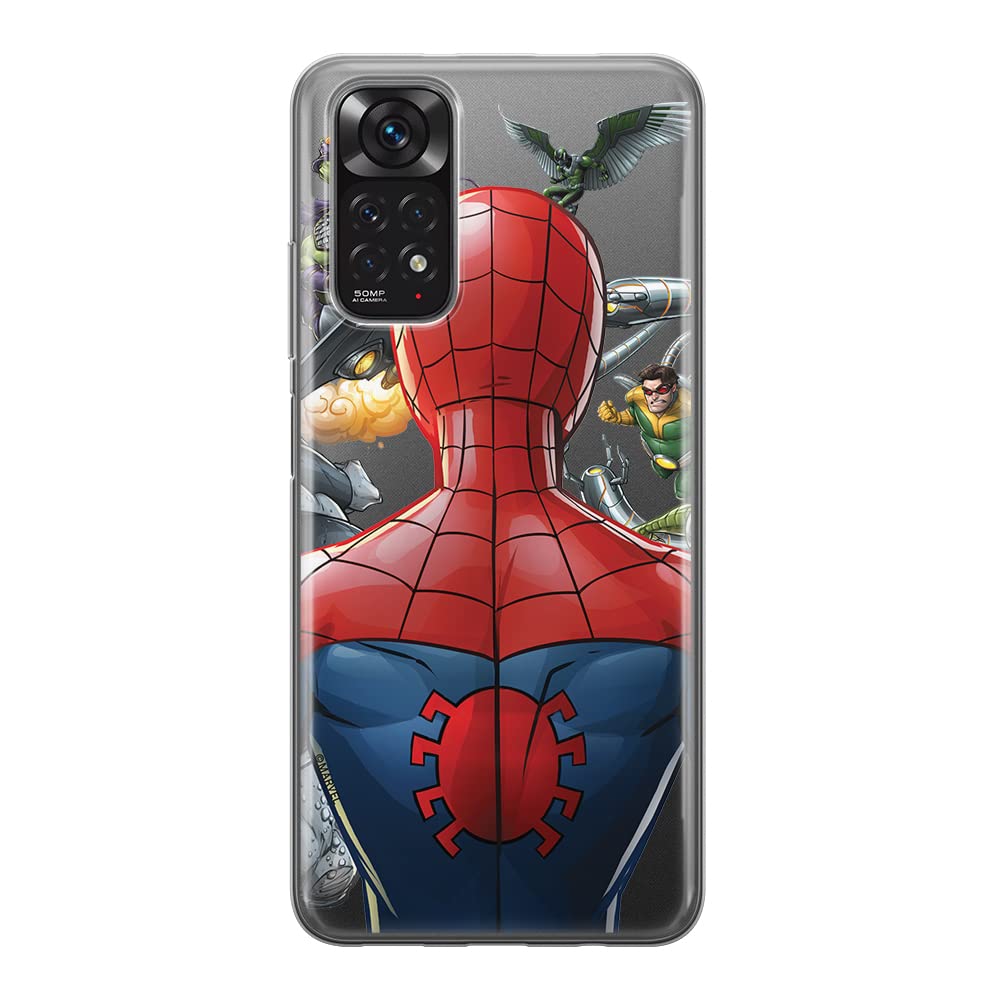 Ert Group Custodia Marvel TPU Per Xiaomi Redmi Note 11S/11 4G - Licenza Ufficiale Iron Man 003, Flessibile E Anticaduta - 4