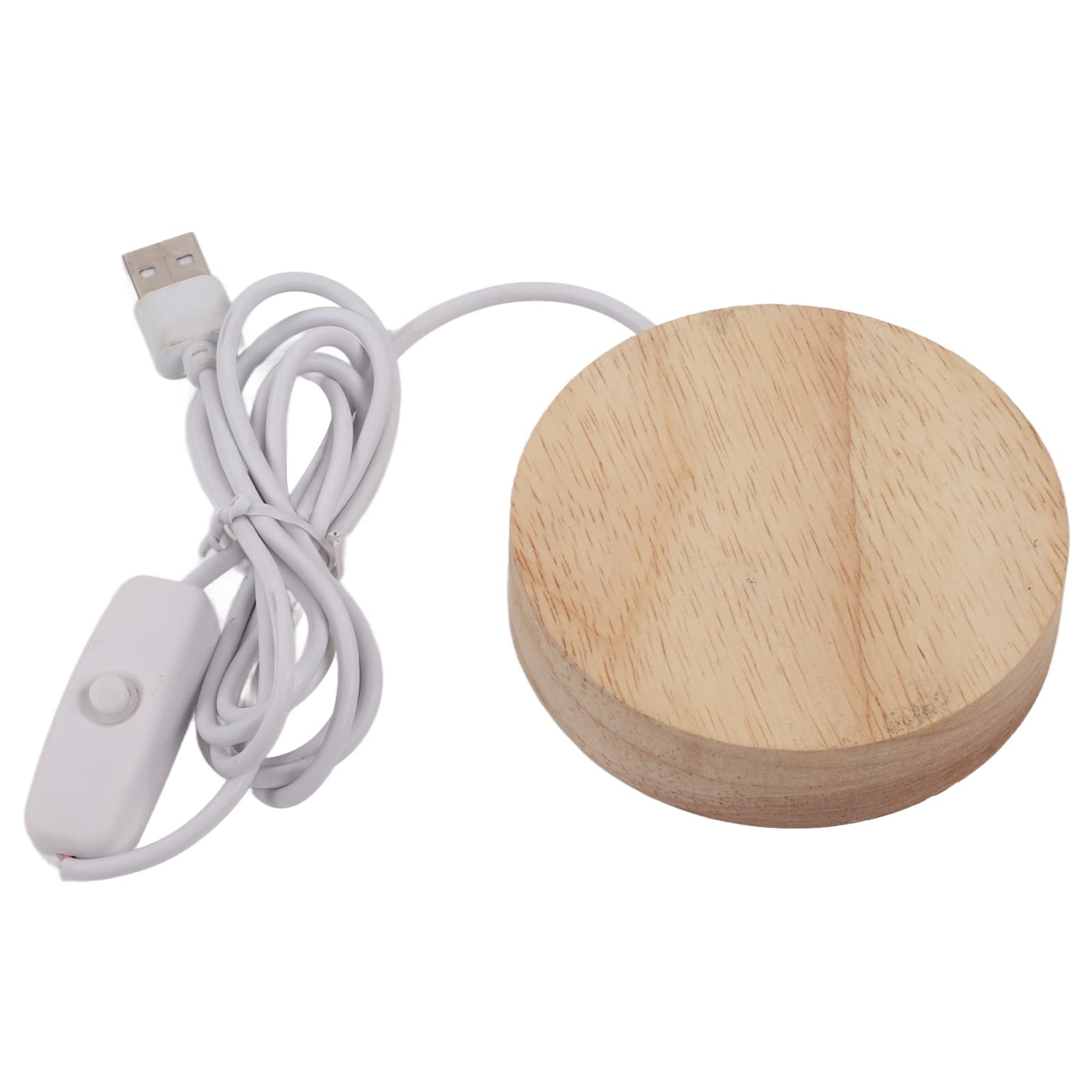 Supporto per Luce in Legno, Telecomando con Base a LED e Luci Colorate, per Offrire 'esperienza Meravigliosa per L'arte del Vetro 3D in
