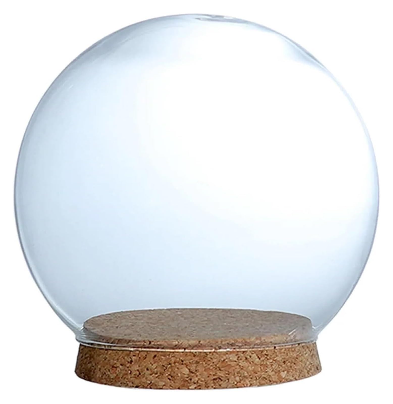 UDPOIUYT Glass Cloche Dome, Glass Cloche Bell Jar Dome Flower Preservation Vase with Wooden Base 10x15x13cm Display