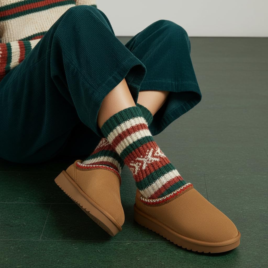 CUSHIONAIRE Keto Womens Slippers Slip-On Suede Mule Slipper - Cozy & Stylish, Memory Foam & Faux Fur Lining, Wide Widths Available - Image 5