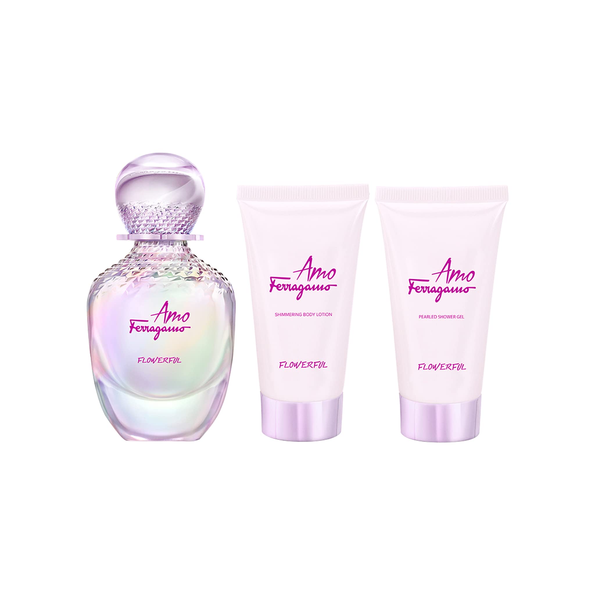 Salvatore Ferragamo Amo Ferragamo Flowerful EDT 50ml + SG 50ml + BL 50ml W
