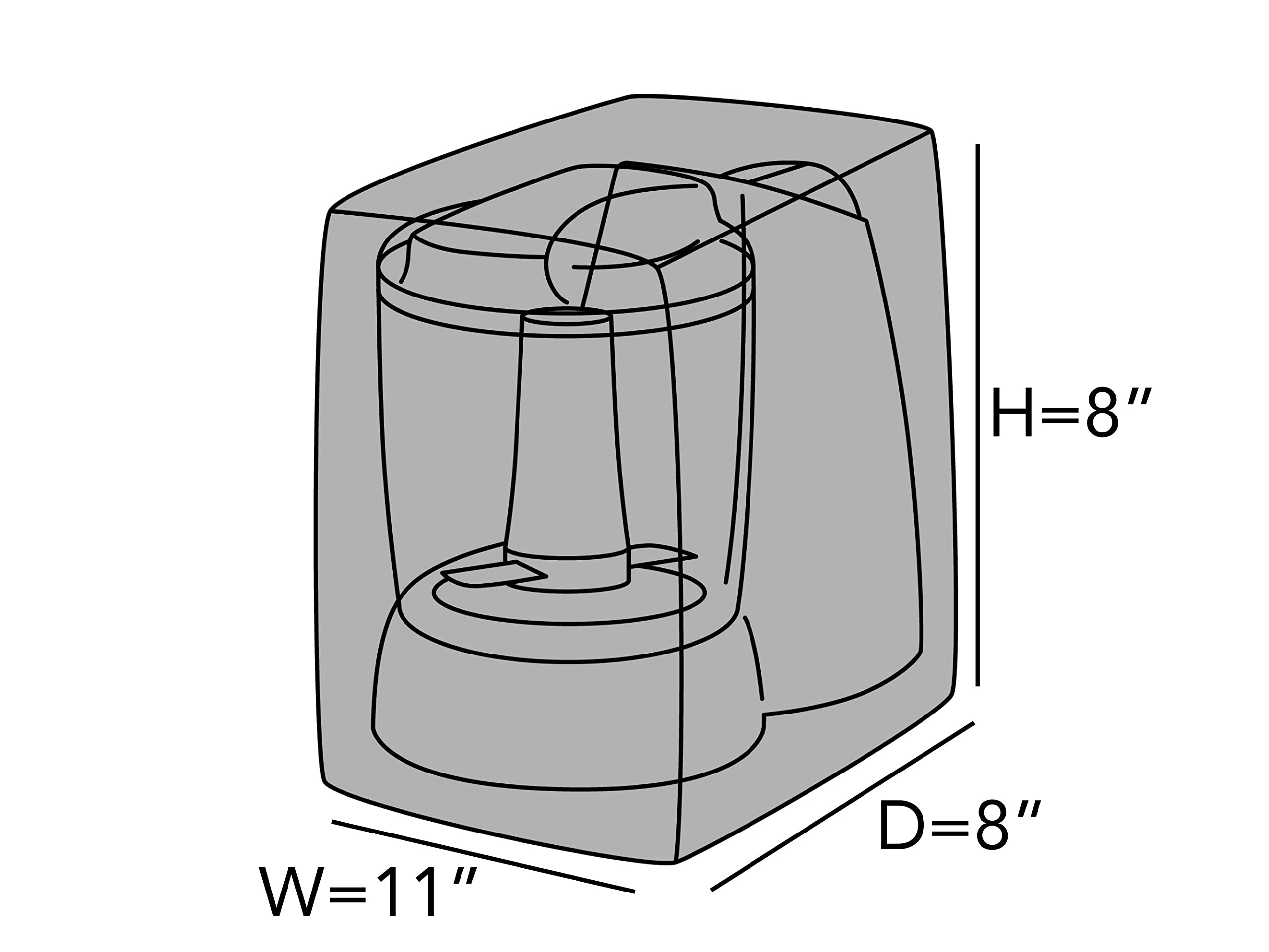 Covermates Keepsakes - Blender Cover – Dust Protection - Stain Resistant - Washable – Appliance Cover, Red