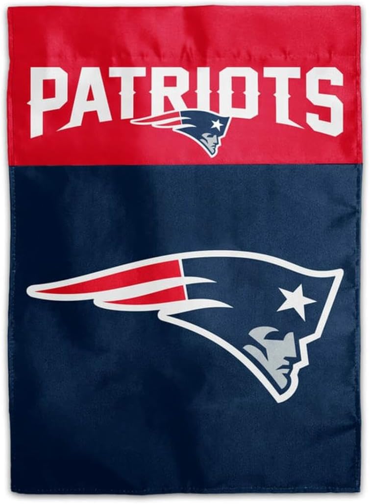 NFL New England Patriots 2-Sided Home/Yard Flag (13" x 18"), Navy,