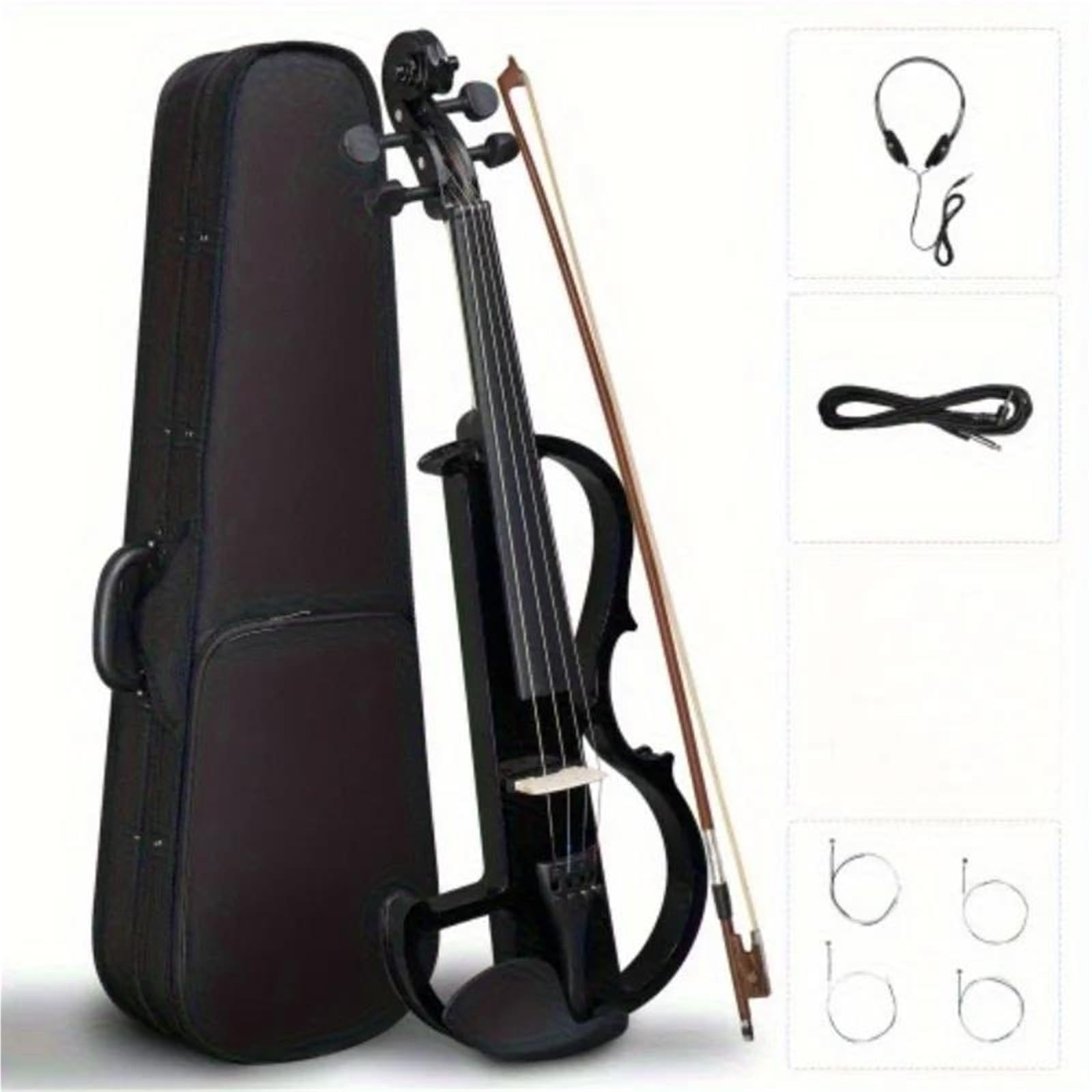 Skrzypce Skrzypce Elektryczne Ciche 4/4 Bunnel Edge Z Instrumentami Muzycznymi I Profesjonalnymi Akcesoriami