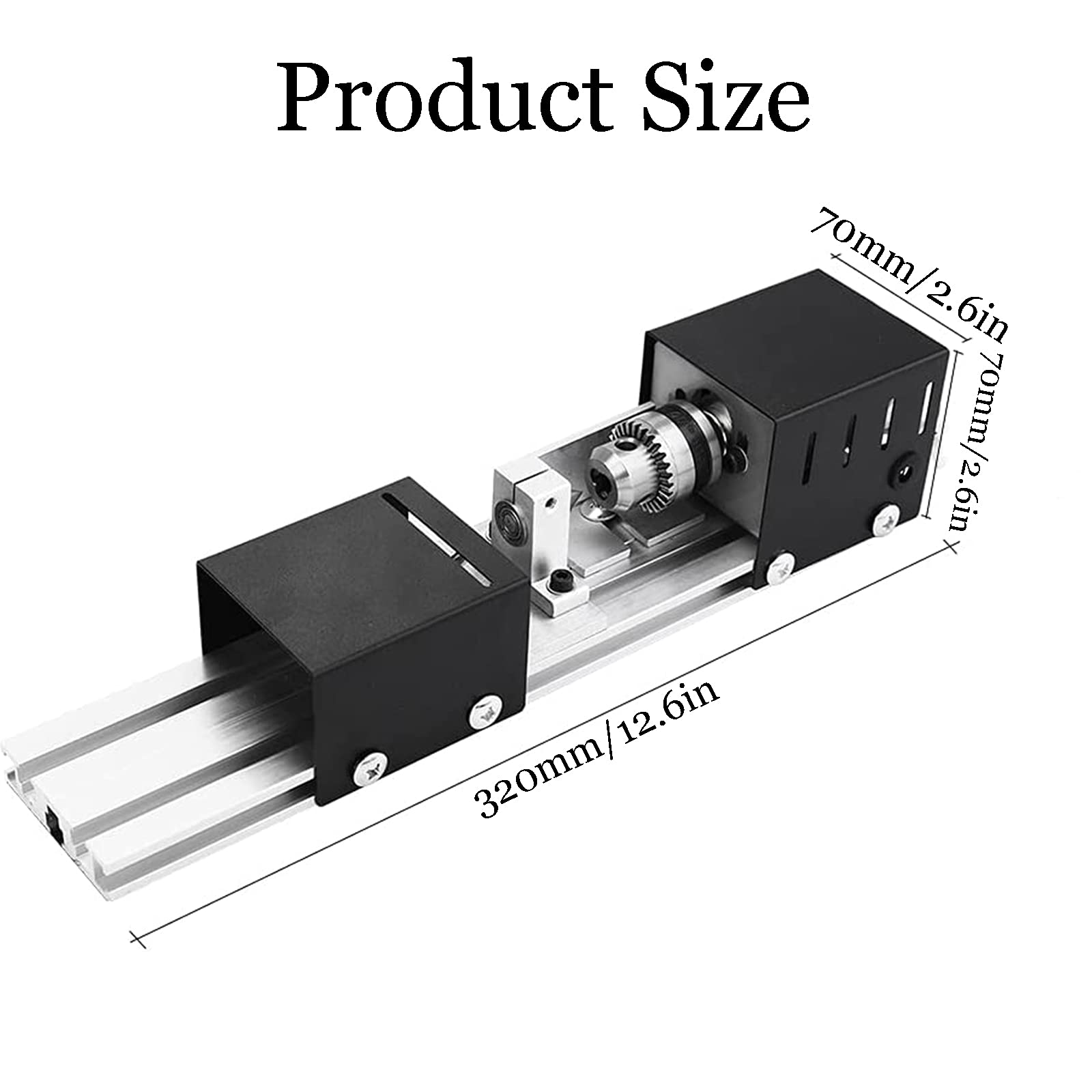 Torno De Madera Mini, Torno De Velocidad Variable, Torno De Pulido De Cuentas, Mini Torno Cuentas Pulidora, Torno De Madera Mesa Herramienta Bricolaje DC 12-24V 100W