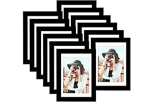 Picrit 5x7 in. Black Picture Frame Set - Pack of 12
