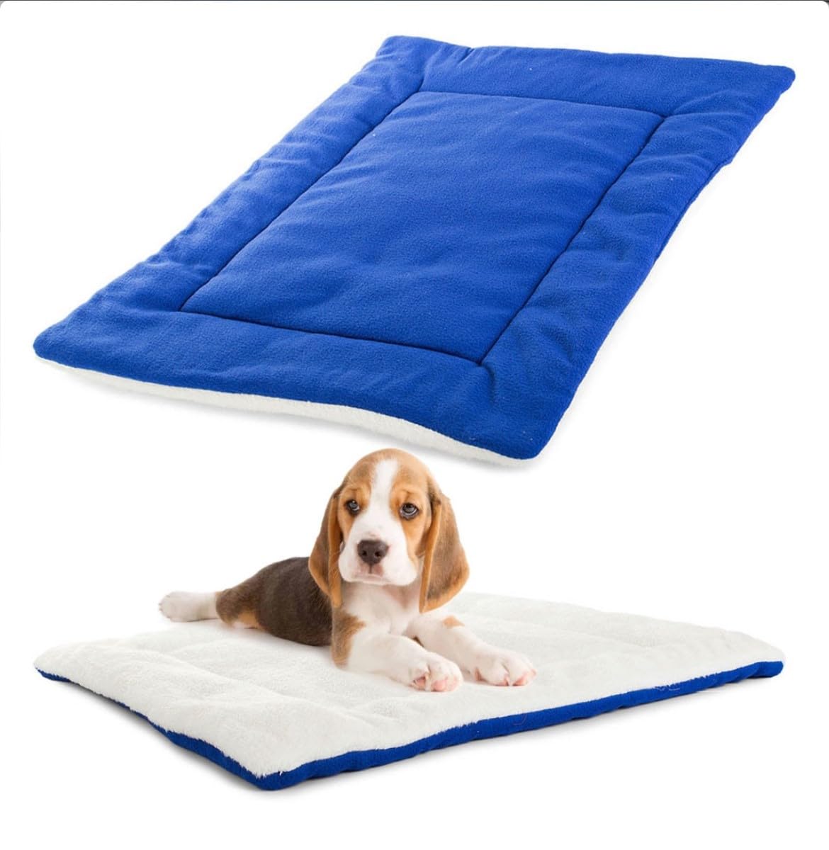 Alfombra de Tela para Perros Pequeños, Cachorros y Otras Mascotas Colchoneta de 70x 48x 2.5cm