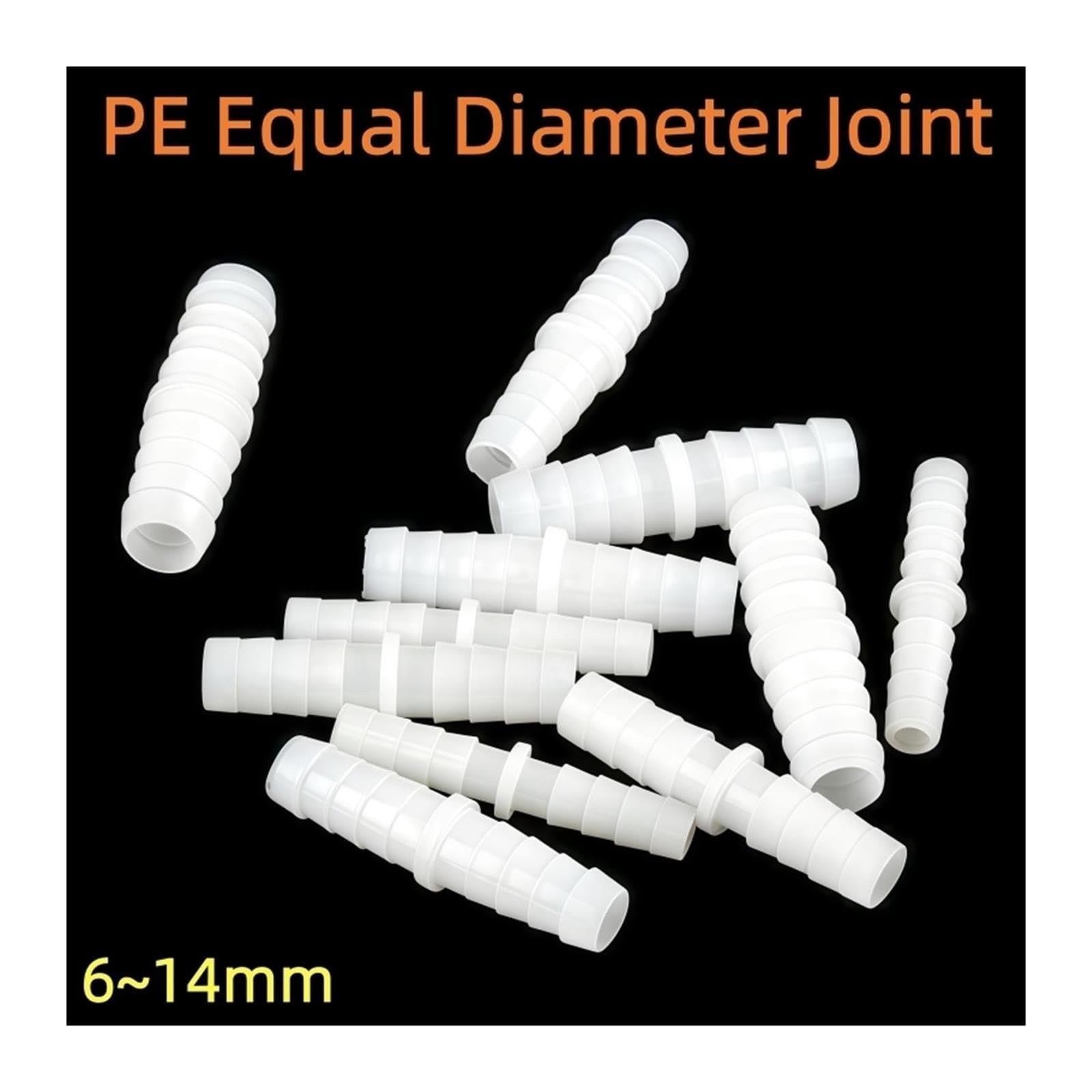 Raccord droit égal plastique 6-14mm, tuyau aquarium arrosage jardin
