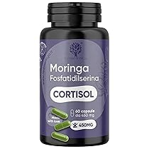 Fosfatidilserina 450mg potenziata con Moringa | Abbassa CORTISOLO, Utile per Stress, Metabolismo, Memoria e Concentrazione | Integratore Alimentare | 60 Capsule Naturali Made in Italy | RedMoringa
