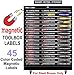 Ultimate Magnetic Tool Box Organizer Labels - Blue Edition organize boxes, drawers & cabinets “Quick & Easy”, fits all brands of ‘Steel’ tool chest Craftsman, Snap-on, Mac, Matco & Cornwell