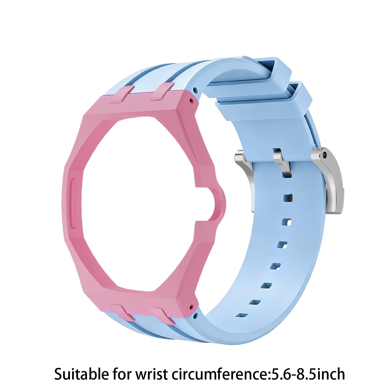 Kremowe etui z silikonowym paskiem do zegarków Swatch X Royal Pop | OCHRONA ANTY-SCRATCH - Odporne na uderzenia i zużycie etui, które ochroni Twój zegarek Swatch X Royal Pop