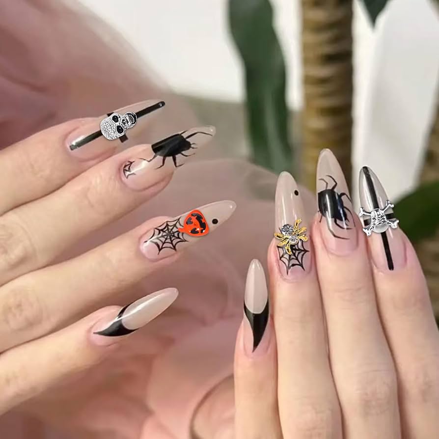 カボチャ*ネイルパーツ*ハロウィン* Amazon.co.jp: ネイルパーツ ハロウィン 40個セット 3D 立体