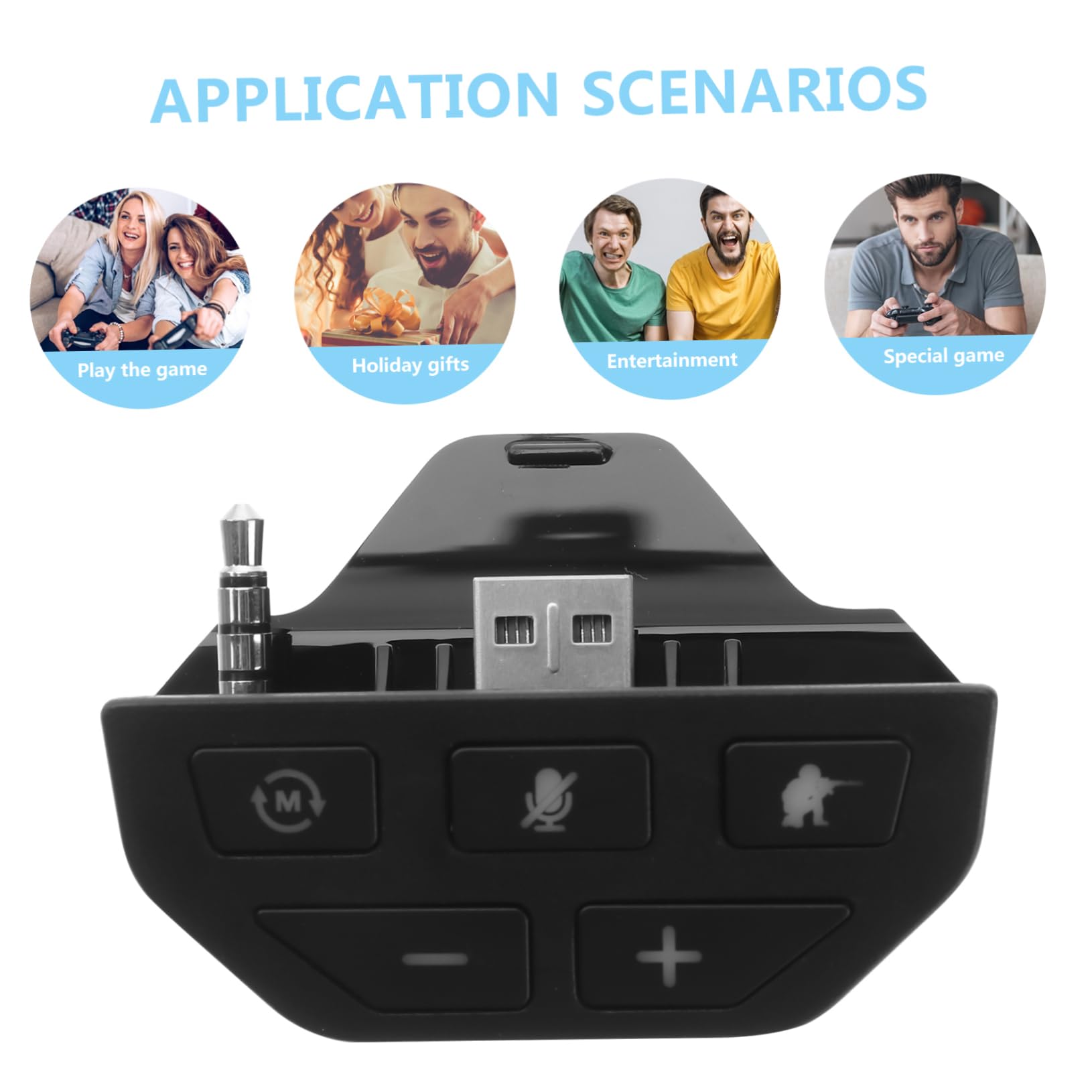 Mikikit 2pezzi Adattatore Audio Stereo Per Cuffie One Compatibile Con Controller Facile Audio Chip Dedicato Per Qualità Del Suono Senza Perdite Accessorio Gaming Essenziale