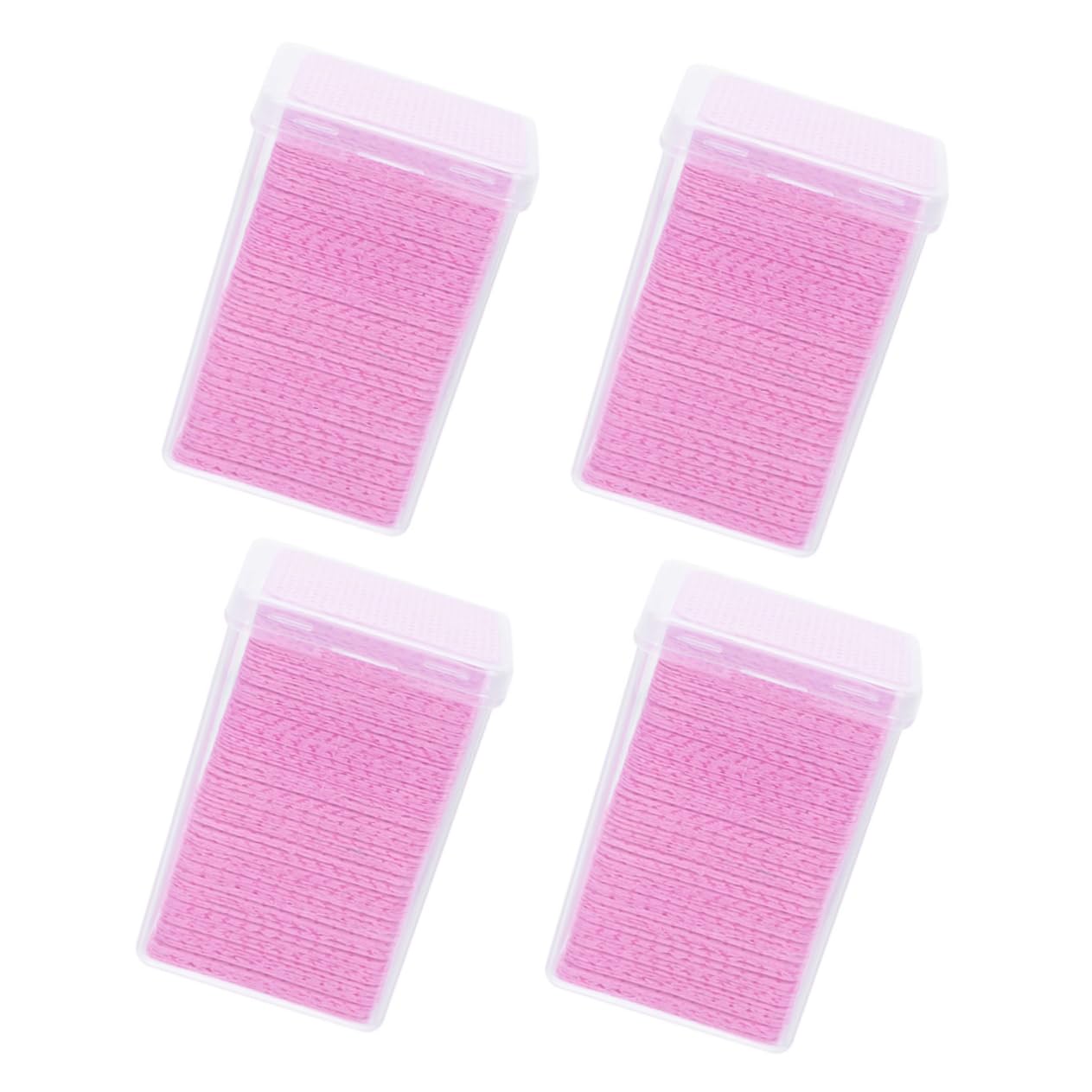 SOESFOUFU Eyelash Glue Cleaner Pads 4 Boxes 800 Count Cotton Cleaning for Lash Extensions Safe Effective