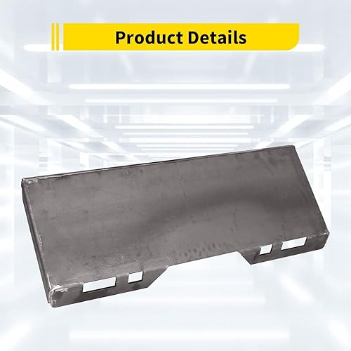 Miniatura 6 de ECOTRIC Placa de montaje para minicargadora de 12 pulgada, 5 unidades, placa de carga de fijación rápida compatible con Bobcat Kubota