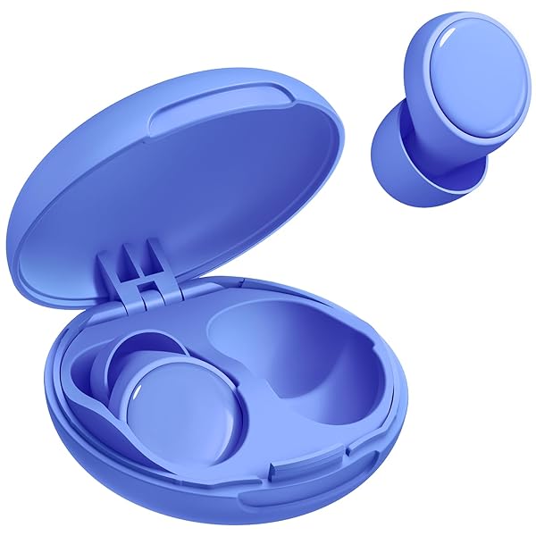 Ear Plugs for Sleeping Noise Cancelling, 45dB Noise Reduction Earplugs for Sleep, Concert, Snoring, Parenting & Noise Sensitivity Relief, Hearing Protection Reusable Earplugs with 8 Soft Tips Blue