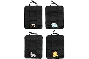 Hitommy2PCS Oxford Car Interior Baby Anti-kick Pad Cover Protect Mat Seat Back...