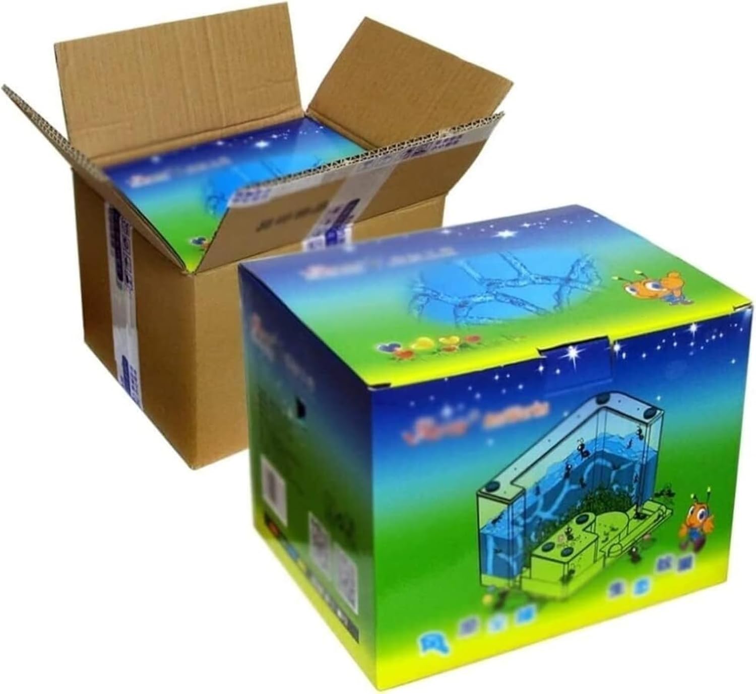 Ant Habitat Ant Farm Ant Castle Clear Acrylic Ant Castle Interactive Science Ant Nest Castle Gel Desktop Ant Farm Ant Nest Ant House Ant Nest Farm, 18cm, Blue