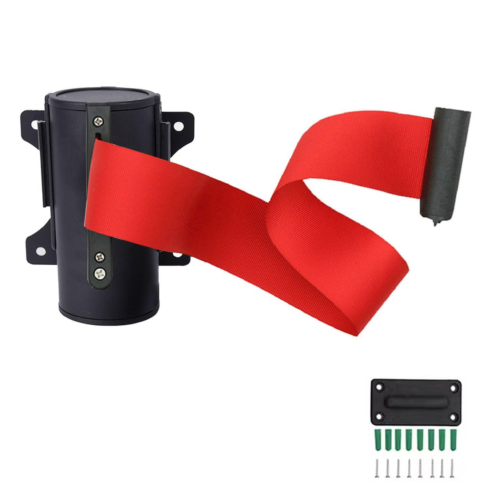Ber Tape - Cintura di controllo della folla da parete retrattile per negozi al dettaglio, aeroporti, banche e scuole (A 9,8 FT), soluzione di sicurezza e gestione delle code