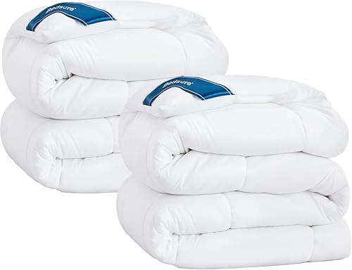 Bedsure Edredón tamaño King relleno de edredón matrimonial edredón alternativo para todas las estaciones edredón de cama de tamaño Queen con