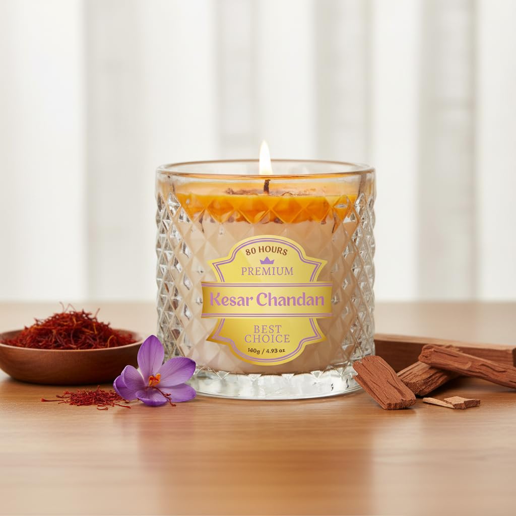 Lumos Aromēa Scented Candle by Artkart – Luxury Soy Wax Candle for Home Decor, Gifting & Aromatherapy | Long Lasting Candles That Spark Love, Calm & Elegance (Yellow)-image-41