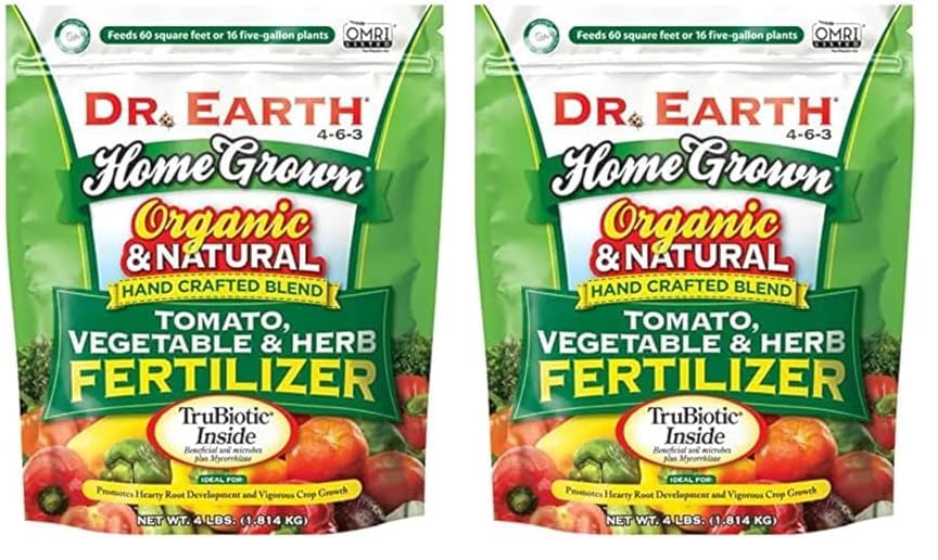 Dr. Earth Organic 5 Tomato, Vegetable & Herb Fertilizer Poly Bag (Pack of 2)