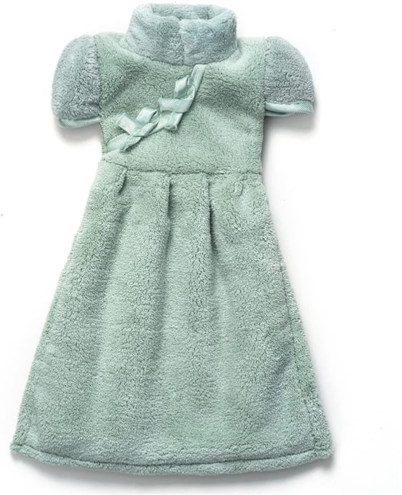 Towel Cheongsam Can Hang Absorbent Soft Hand Kitchen Cleaning Wipe Hanging(E)