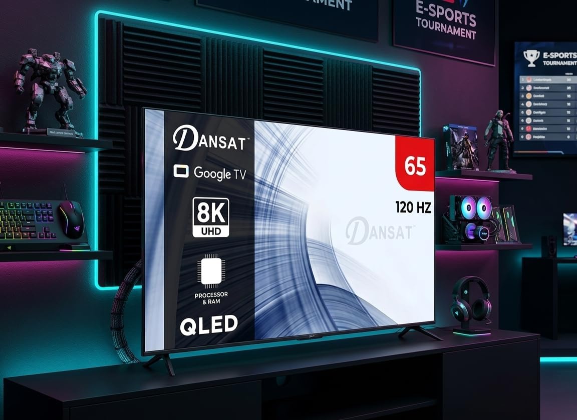 Dansat 65-inch QLED Smart TV, 4K Ultra HD, 120Hz Refresh Rate, WebOS DTD65QLED120HZ | 4K | 120Hz 2026 - view 1
