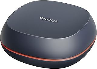 SanDisk Desk Drive SSD 8TB (compatible with Windows computers or Macs, desktop data backup, SSD speed, read speeds up to 1000MB/s, exFAT formatted, automatic backups)