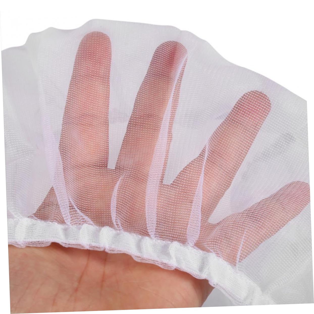 Yardwe Mesh Bird Net Cover Shell Skirt for Bird Cages Size l White Washable