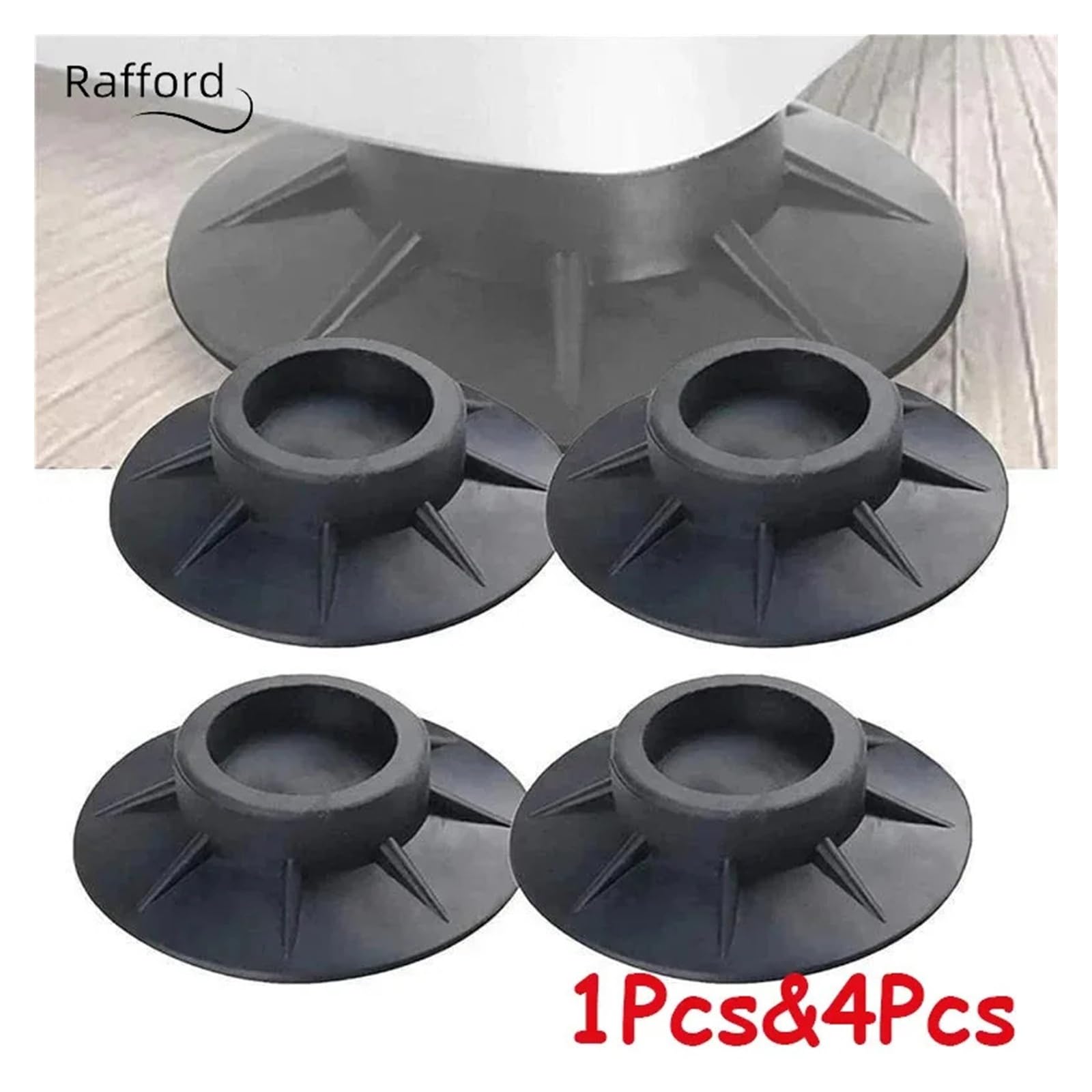 4 Almohadillas Antivibración For Pies, For Soporte De Lavadora, Soporte Antideslizante(1pcs)