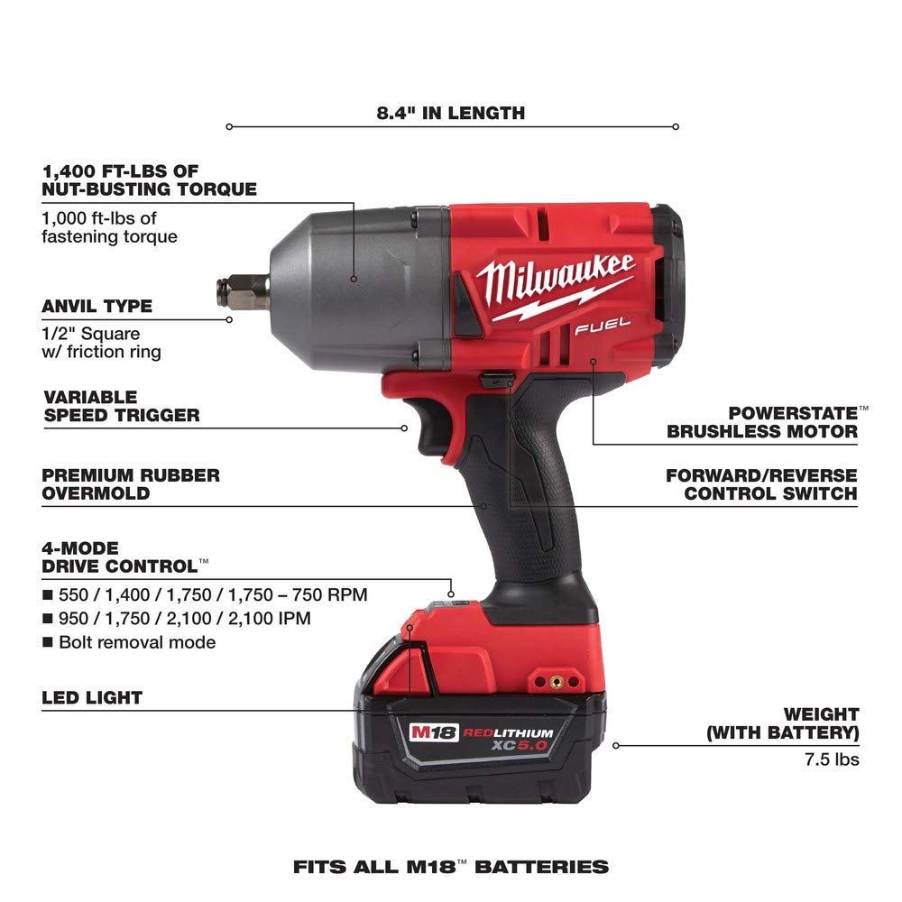 Milwaukee 2767-22 Fuel High Torque 1/2 