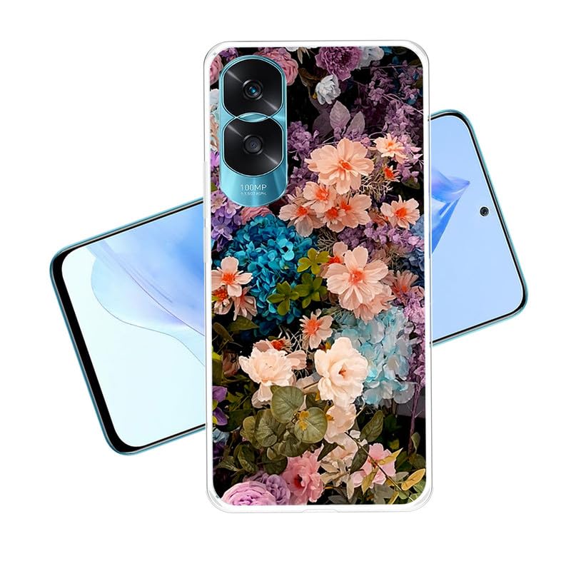 AQGG Custodia per Honor 90 Lite (6.70) Cover, Transparente Protettivo Sottile Morbido Silicone Custodia Protezioni Skin Bumper - Cartone Animato