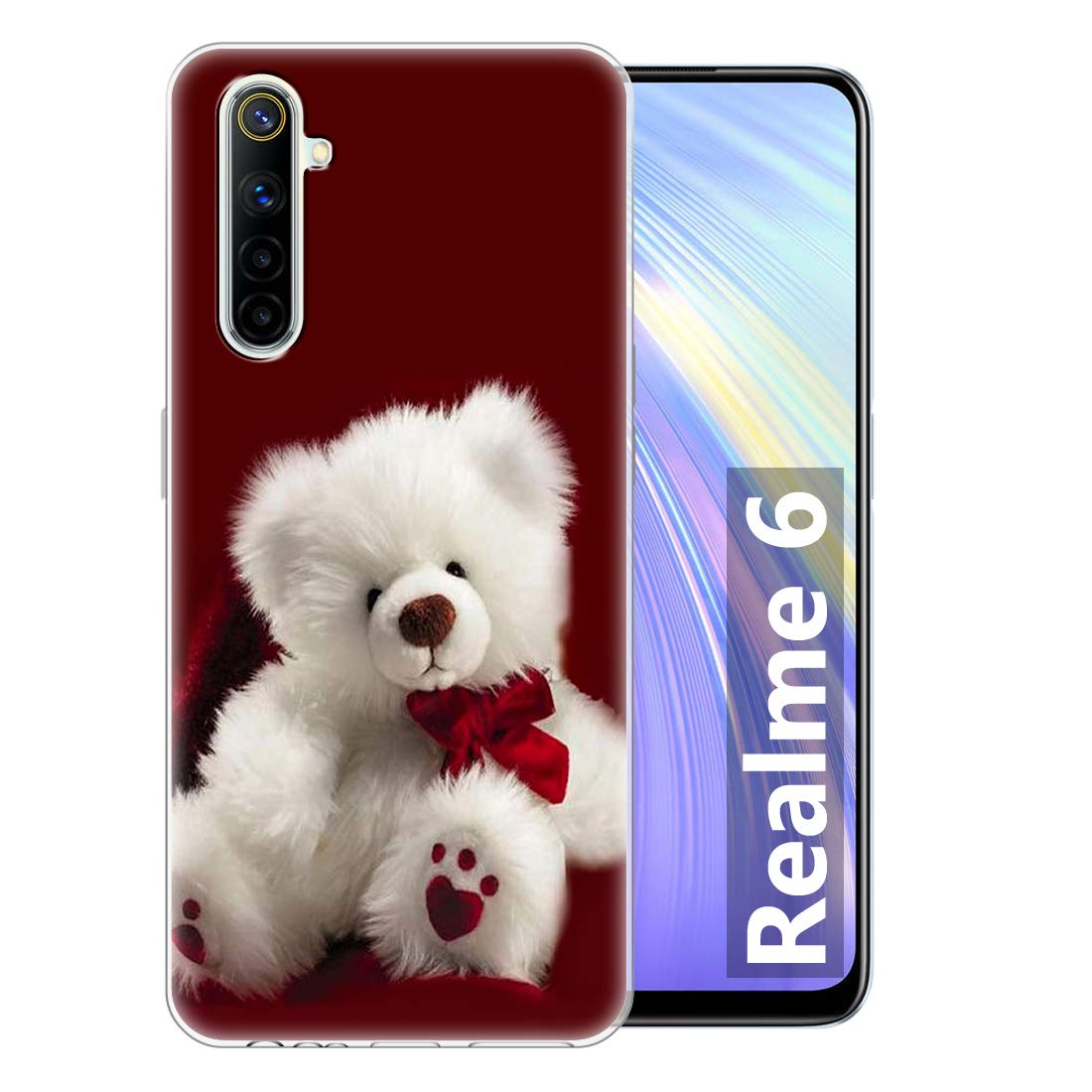 Fashionury Silicone Soft Designer Printed Back Cover for Realme 6/ Realme 6i -P076 (Multicolour) (B0876W25Y4) Amazon Price History, Amazon Price Tracker