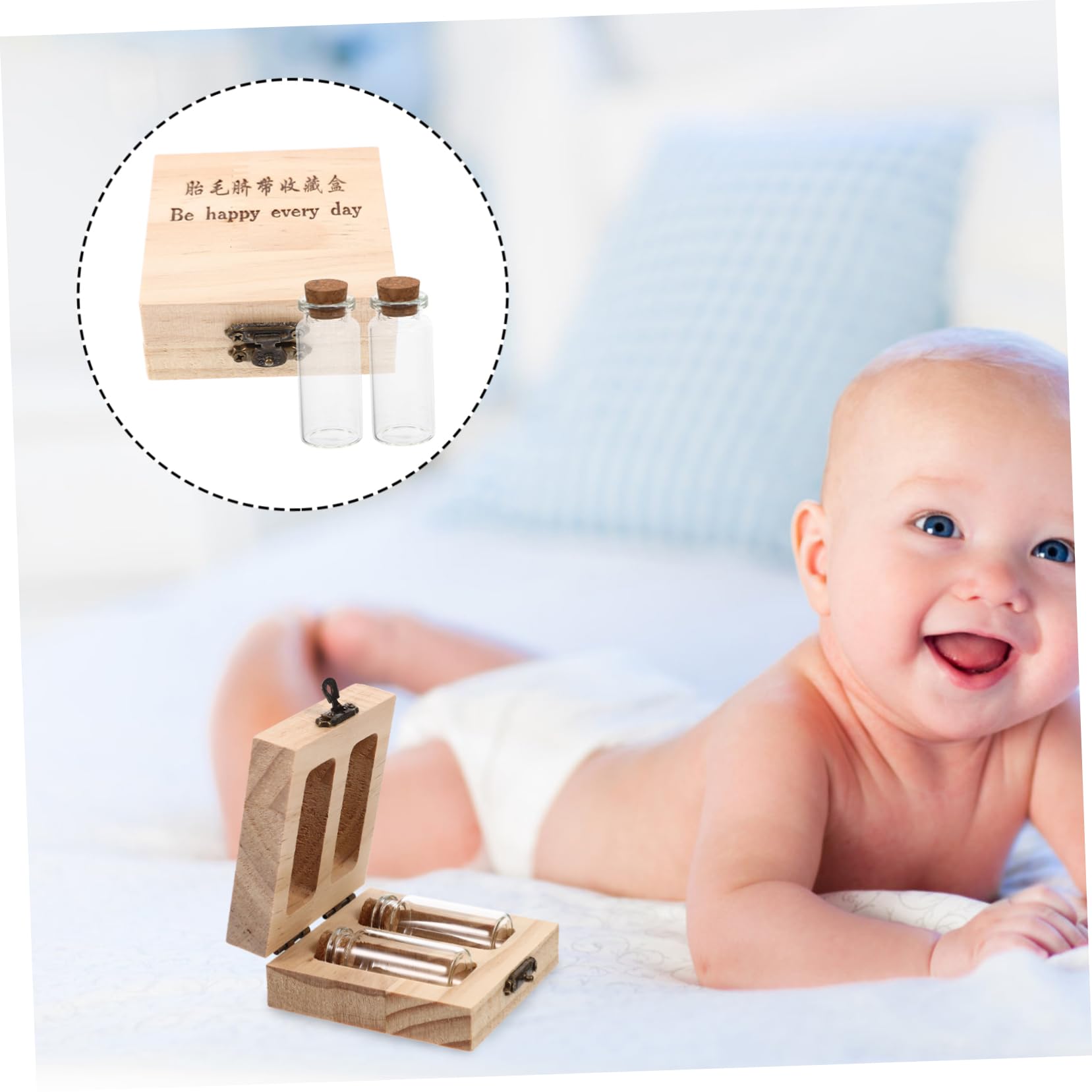 Garneck Support de rangement en bois pour bébé