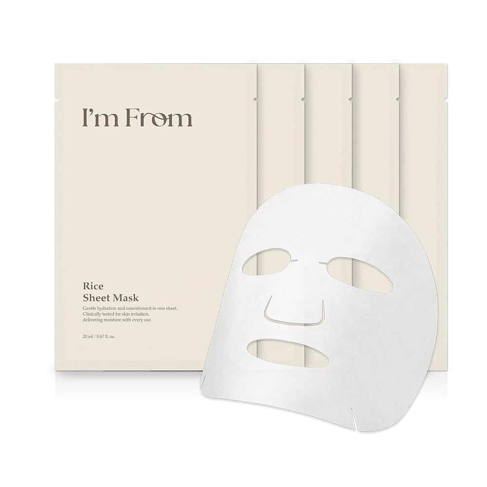 I’m From Rice Sheet Mask, Hydrating & Soothing Face Mask with Rice — 0.68 floz