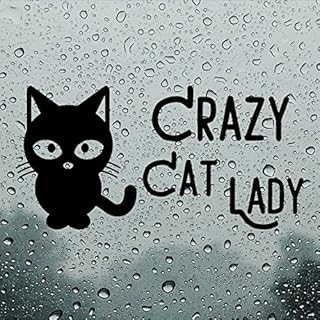 Car Decal, Bumper sticker, Crazy Cat Lady, Funny Car or Van Sticker, Vinyl Bumper Decal, Car Sticker, Window Decal, Animal Lover Decal, Cats
