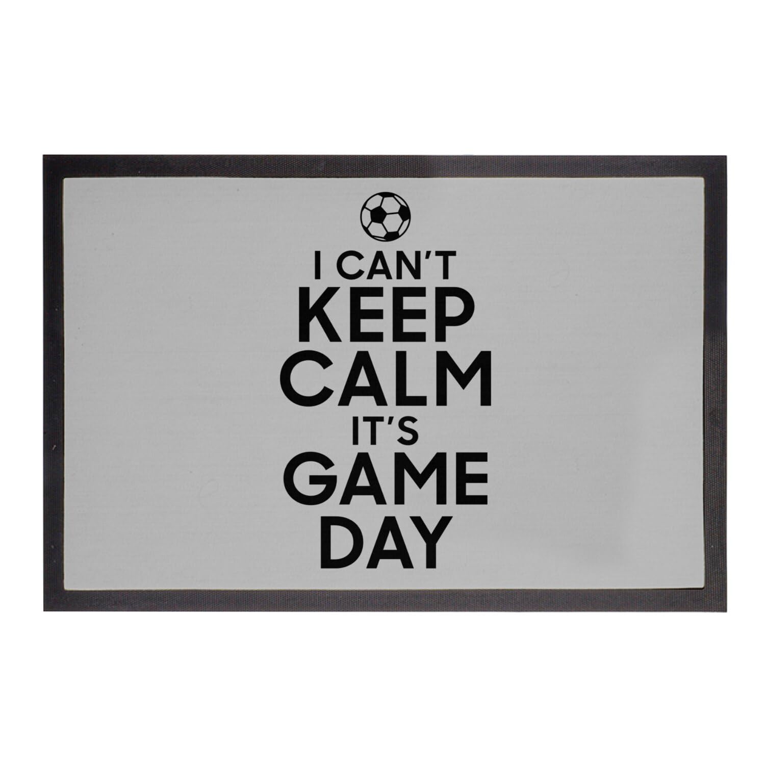 Paillasson Gris Tapis Entrée Foot Match Samedi 60x40cm