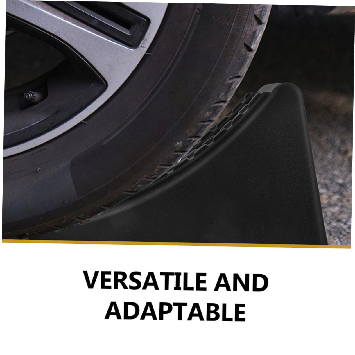 ABOOFAN Cuñas para Ruedas de Coche Abs Negro 4 Piezas para Garajes