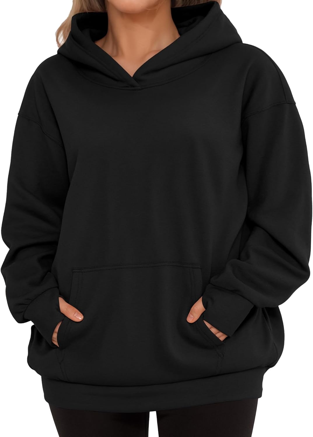 MANGOPOP Womens Hoodies Oversized Sweatshirts Long Sleeve Sweaters Pullover Winter Outfits for Women with Pocket